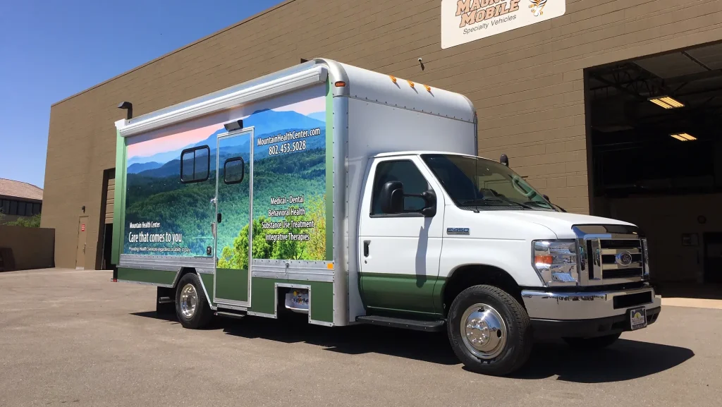 Mobile healthcare clinic exterior