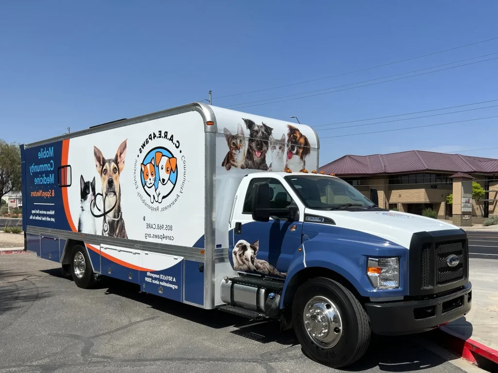 Mobile animal care clinic exterior