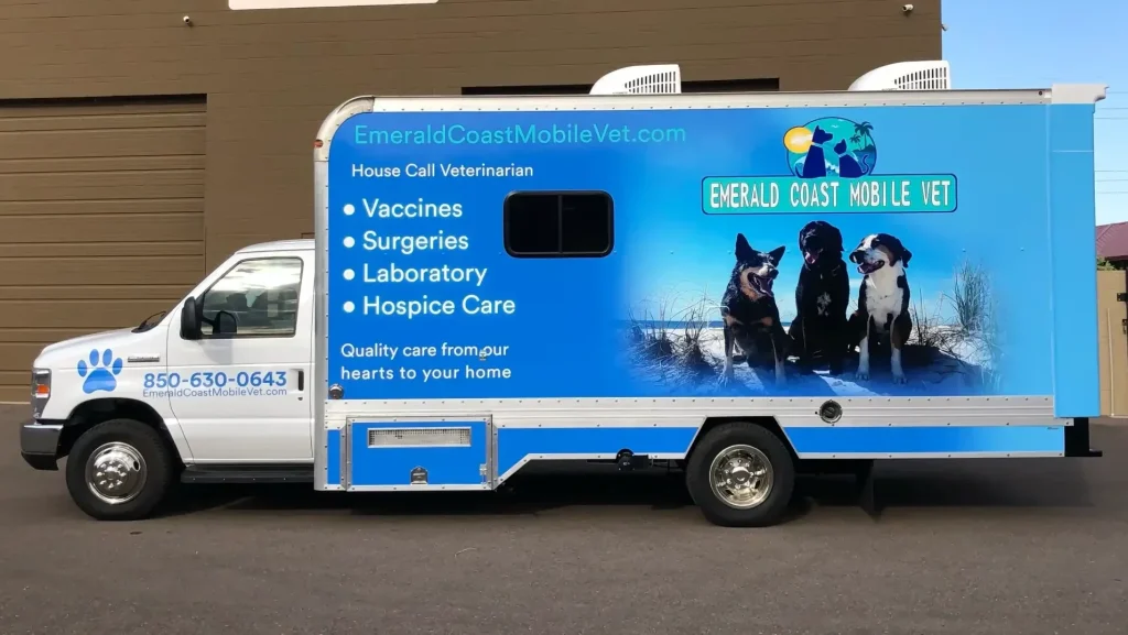 Mobile veterinary clinic exterior