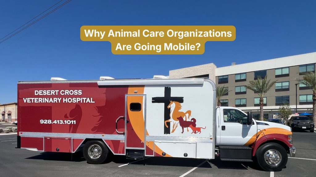 Mobile animal care unit serving a community